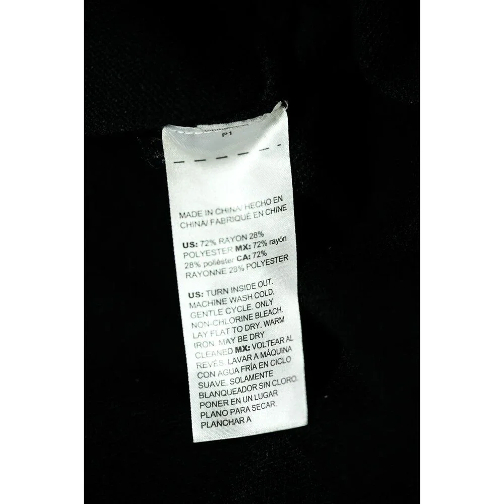 Chico's Sweater 3‎ XL Black Sequin